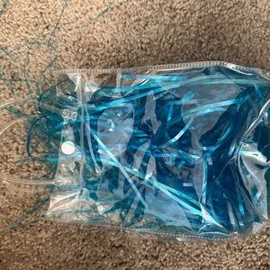 Clear Party Favor Bag w/ Blue Highlights